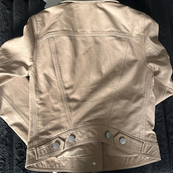 Reiss Leather trucker  Jacket - Picture 7 of 7